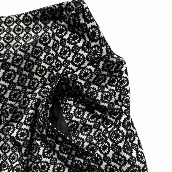 Lane Bryant Tapered Pants Womens Plus Sz 24 Black White Jacquard Stretch - Picture 9 of 10